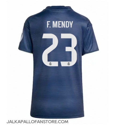 Real Madrid Ferland Mendy #23 Vieraspaita Naisten 2025-26 Lyhythihainen Real Madrid Ferland Mendy #23 Vieraspaita Naisten 2025-26 Lyhythihainen
